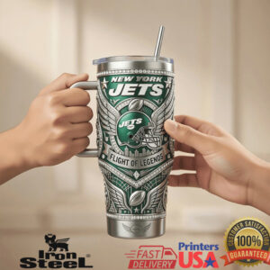 New York Jets Flight of Champions 3D Sculpted 40oz Insulated Tumbler