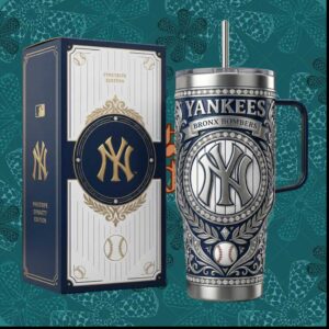 New York Yankees Bronx Bombers Pinstripe Dynasty Edition Vintage Baseball Gifts Tumbler