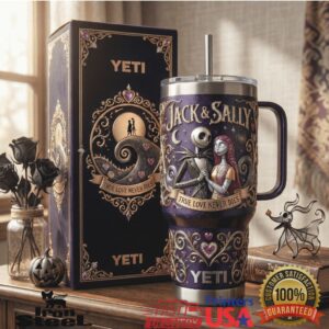 Nightmare Before Christmas Jack And Sally True Love Gothic Romantic Gift Stainless Steel Insulated Tumbler