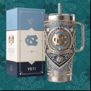 North Carolina Tar Heels Legacy UNC NCAA Basketball Chapel Hill Heritage Gift for Fans Stainless Steel Insulated Tumbler