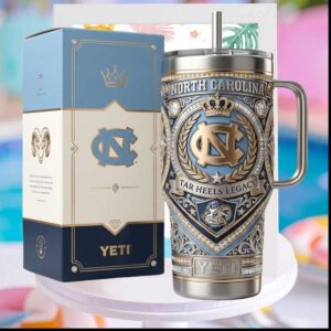 North Carolina Tar Heels Legacy UNC NCAA Basketball Chapel Hill Heritage Gift for Fans Stainless Steel Insulated Tumbler