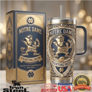 Notre Dame Fighting Irish Legacy of Champions Edition 40oz Tumbler