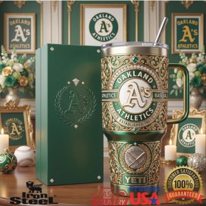 Oakland Athletics Baseball Established 1901 Luxury Filigree Fan Gift For Men Women Tumbler