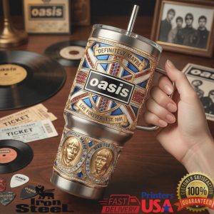 Oasis Definitely Maybe Live Forever Est 1991 Vintage Band Fan For Men Women Tumbler