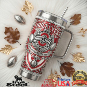Ohio State Buckeyes Legacy Champion Edition NCAA Football Tumbler