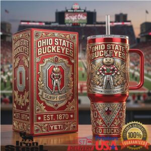 Ohio State Buckeyes Script Ohio Tradition Heritage Edition Red Yeti Tumbler