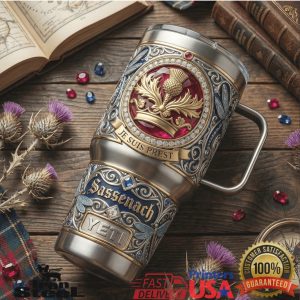 Outlander Sassenach Je Suis Prest Scottish Highlands Thistle Vintage Drama Fans Tumbler