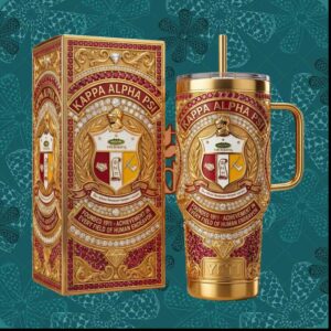 Kappa Alpha Psi Founded 1911 Achievement Ornate Gold Jewel Greek Life Fraternity Gift Stainless Steel Insulated Tumbler