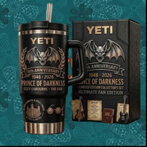 Ozzy Osbourne Prince of Darkness 78th Anniversary 1948 2026 Black Sabbath Fan Edition Tumbler
