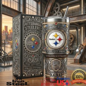 Pittsburgh Steelers Steel City Pride Established In Pittsburgh Vintage Football Fan Tumbler