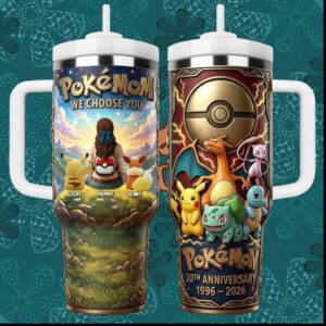 PokeMom We Choose You 30th Anniversary 1996 2026 Mother’s Day Personalized Tumbler