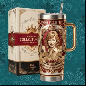 Reba McEntire Queen of Country Music Tour Retro Portrait Legend Gift for Women Stainless Steel Insulated Tumbler
