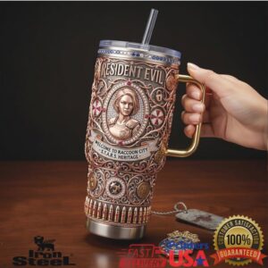 Resident Evil STARS Heritage Raccoon City Jill Valentine Collector 40oz Insulated Travel
