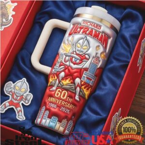Richard Ultraman 60th Anniversary 1966 2026 Japanese Hero Sci Fi Fan Gift Stainless Steel Insulated Tumbler