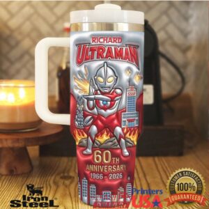 Richard Ultraman 60th Anniversary 1966 2026 Japanese Hero Sci Fi Fan Gift Stainless Steel Insulated Tumbler