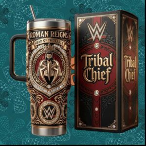 Roman Reigns WWE Tribal Chief Head of the Table Wrestling Gifts for Fans Stainless Steel Insulated Tumbler