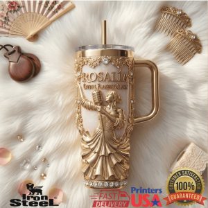 Rosalía Crystal Flamenco Crown World Tour Vintage Music Artist Fans Women Tumbler