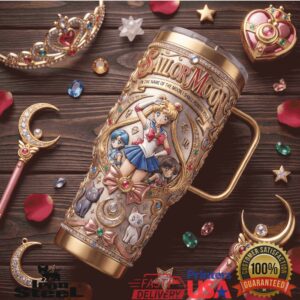 Sailor Moon Crystal Moon Prism Power Anime Magical Girl Fan Gift Stainless Steel Insulated Tumbler