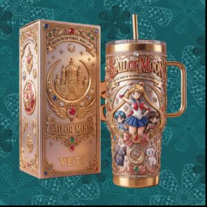 Sailor Moon Crystal Tokyo Moon Prism Power Retro Anime Gift for Fans Stainless Steel Insulated Tumbler