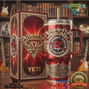 Sammy Hagar Red Rocker I Can't Drive 55 Electric Guitar Tumbler