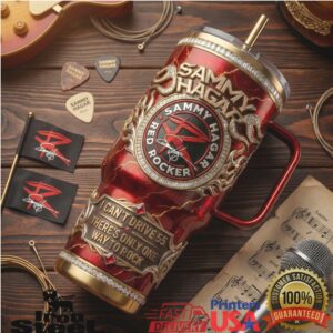 Sammy Hagar Red Rocker I Can't Drive 55 Tour Stainless Steel Insulated Tumbler