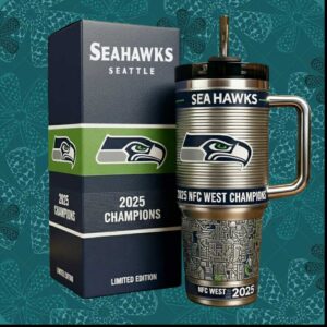 Seattle Seahawks 2025 NFC West Champions Football Team Pride Fan Gift Tumbler