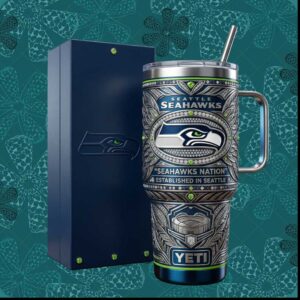 Seattle Seahawks Seahawks Nation Established In Seattle Vintage Football Gifts for Fans Tumbler