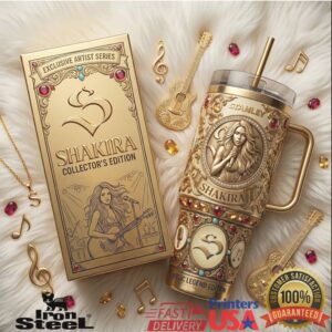 Shakira Exclusive Artist Series Collector's Edition Gold Vintage Style Fans Gift Women Men