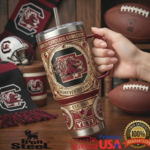 South Carolina Gamecocks Forever To Thee Luxury Rhinestone Fan Tumbler