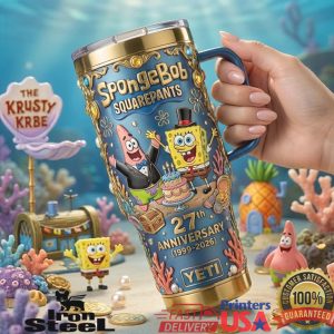 SpongeBob SquarePants 27th Anniversary Krusty Krab Celebration Tumbler