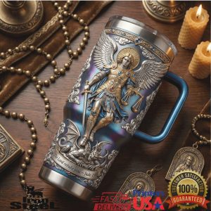 St Michael The Archangel Defender of the Faith Biblical Religious Christian Men Tumbler