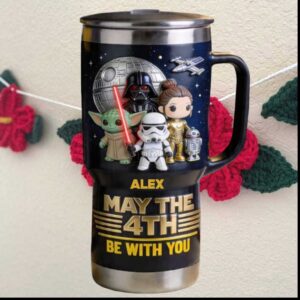 Star Wars May The 4th Be With You Darth Vader Yoda Sci Fi Tumbler