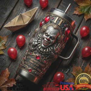 Stephen King's IT Pennywise 40th Anniversary 40oz Horror Movie Tumbler