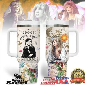 Stevie Nicks Whispers of Magic Forever Stevie Floral Celestial 40oz Tumbler