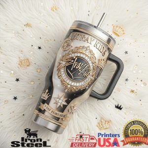 Stray Kids Stay Forever K Pop World Tour 2026 Luxury Gold Style Fans Tumbler