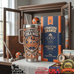 Syracuse Orange NCAA Legacy Of Fire Edition Est 1870 College Sports Fan Tumbler