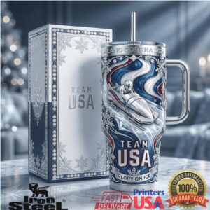 Team USA Bobsleigh Milano Cortina 2026 Winter Olympics Sports Fan Stainless Steel Insulated Tumbler