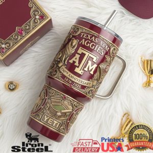 Texas A&M Aggies 150th Anniversary 1876 2026 Commemorative Tumbler