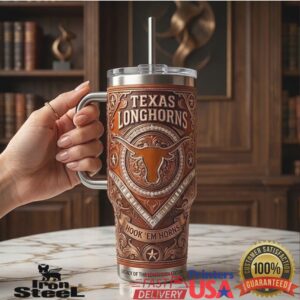 Texas Longhorns Hook 'Em Horns Legacy Edition Retro College Football Tumbler