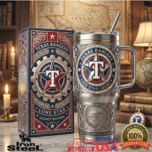 Texas Rangers Lone Star Legacy American League Champions Baseball Sports Fan Tumbler