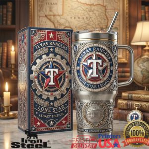 Texas Rangers Lone Star Legacy American League Champions Baseball Sports Fan Tumbler