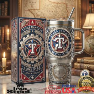 Texas Rangers Lone Star Legacy Edition World Series Champions Baseball Heritage Tumbler