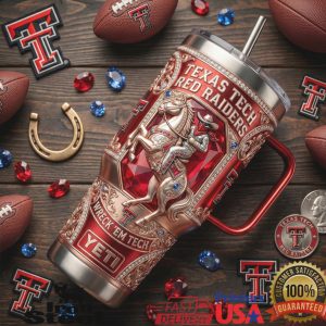 Texas Tech Red Raiders Wreck _Em Tech Vintage Western College Football Tumbler