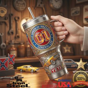 The Dukes of Hazzard General Lee 01 YEE HAW 40oz Tumbler
