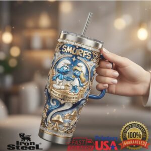 The Smurfs Magic Is Everywhere Vintage Cartoon Collector Gift Stainless Steel Insulated Tumbler