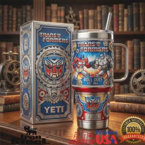 Transformers Optimus Prime vs Megatron YETI Style 40oz Tumbler