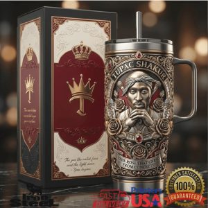 Tupac Shakur The Rose That Grew From Concrete 40oz Tribute Tumbler