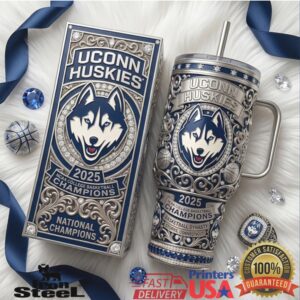 UConn Huskies 2025 National Champions NCAA Basketball Dynasty Tumbler