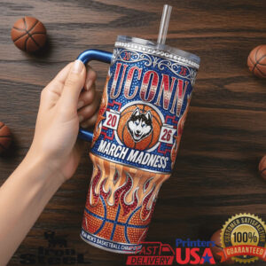UConn Huskies March Madness 2026 Championship Series Retro Basketball Sports Fans Tumbler