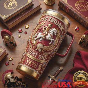 USC Trojans Fight On Est 1880 Southern California University College Fan Tumbler